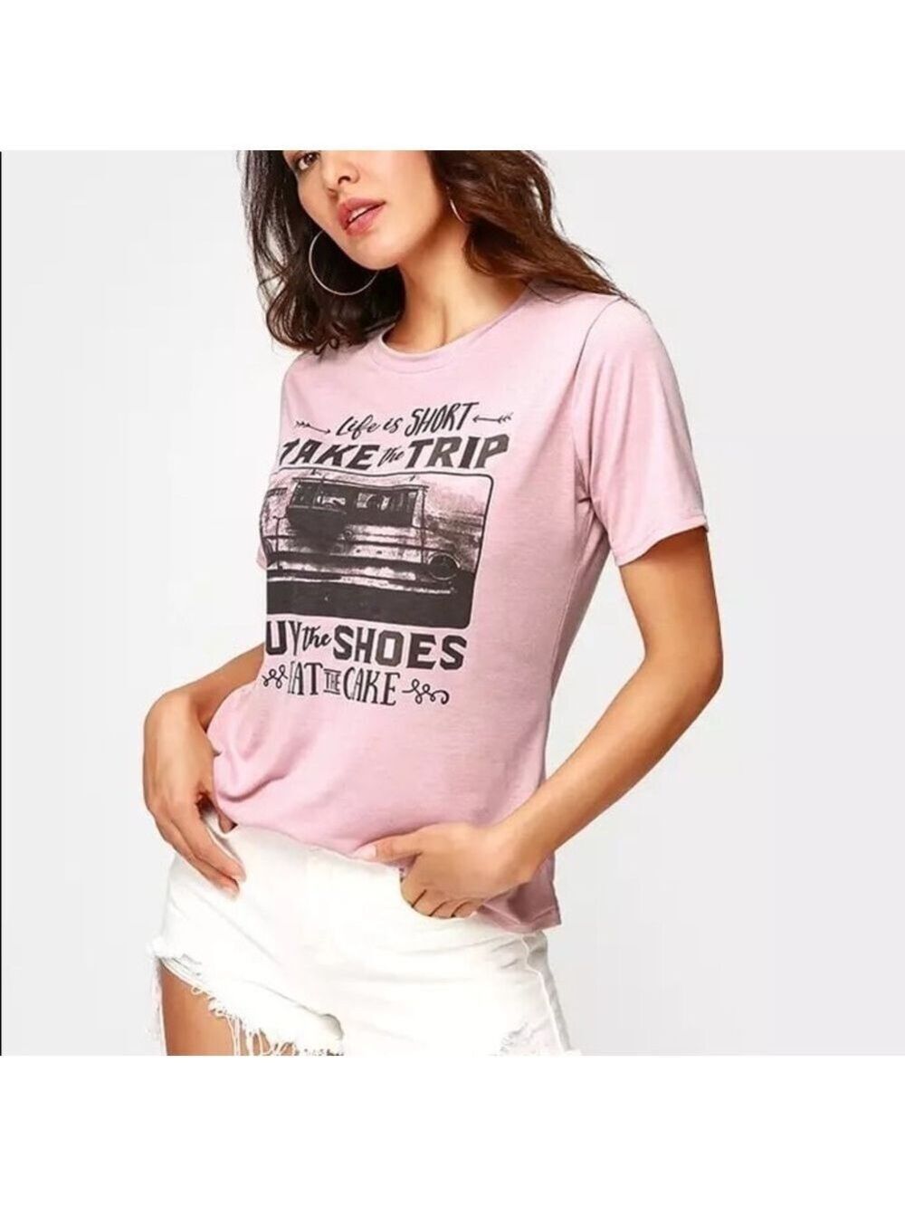 “Life is Short, Take The Trip” Graphic Tee - Picture 4 of 8